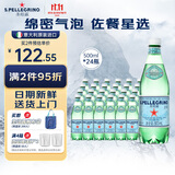 圣培露（S.Pellegrino）意大利含气天然矿泉水气泡水 饮用水 500ml*24瓶