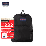 JANSPORT杰斯伯书包轻便双肩包男女旅行包简约背包电脑包学生校园 85VI008黑色-侧边袋/20L