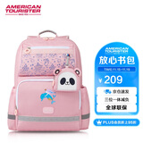 美旅箱包女孩放心书包1-6年级小学生双肩包儿童抗菌减负背包大容量NG3