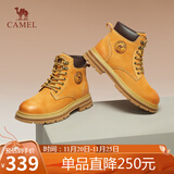 骆驼（CAMEL）【山泽】大黄靴男时尚马丁靴男休闲工装靴 L14W307636 土黄 40