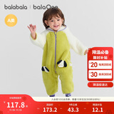 巴拉巴拉婴儿连体衣秋冬装宝宝外出抱衣爬服2025保暖绒感萌趣209425120201