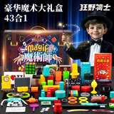 狂野骑士魔术道具儿童玩具豪华大礼盒套装变魔法带魔术袍男孩女孩生日礼物