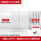 康乔兰科卫生间止逆阀110pvc管道止回阀暖风排风扇专用厕所浴霸烟道单向阀 单面接110PVC