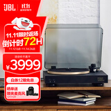 JBL音乐圆舞曲 SPINNER BT 黑胶唱片机 无线蓝牙 专业发烧友留声机唱盘机 CD级唱机黑金 高端礼物