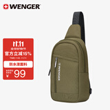 威戈瑞士军刀男女运动斜挎包3.5L单肩包休闲便携胸包腰包出差611832B