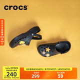 CROCS卡骆驰洞洞鞋贝雅男鞋女鞋轻便耐磨一脚蹬拖鞋休闲鞋|10126 【预售】黑色-001 44 (280mm)