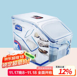 乐扣乐扣（LOCK&LOCK）塑料杂粮米桶密封储物米箱12升装（可装10kg大米）带滑轮赠量杯