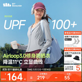 蕉下（beneunder）防晒衣女外套凉感修身短款辣妹防紫外线女AL119乌云灰S