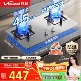 万和（Vanward）【B7·4.5kW】液化气燃气灶猛火烟灶联动家电以旧换新国家补贴20%嵌入式家用煤气双炉具台B7B53