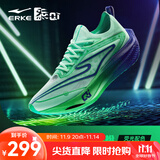 鸿星尔克芷境2.5马拉松跑步鞋男新款全掌碳板PB竞速跑鞋专业运动鞋女鞋 夜光色-青柳色/炫蓝色（女） 37