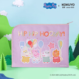 国誉(KOKUYO)小猪佩奇联名系列学生科目分类文件袋拉链袋科目袋 紫色 1个 WSG-KU7MK11-6