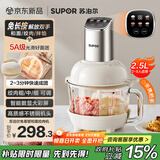 苏泊尔（SUPOR）绞肉机家用 绞馅机机多功能料理机和面机辅食机婴儿打泥机智能绞肉和面绞菜一体机 JR68A-B250