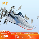 361°运动鞋男飞翼秋季透气网面厚底休闲轻便慢跑步鞋子男672122217-2