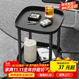 卓博茶几边桌边几可移动小桌子小茶几床头柜置物架收纳柜CJ19黑色