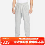 耐克（NIKE）男运动裤 春秋针织束脚休闲裤 舒适卫裤 CK6366-063 麻灰 M