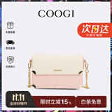 COOGI女士包包女包轻奢品牌单肩包女斜挎包情人节生日礼物女送老婆女友 粉色