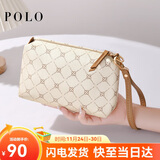 POLO手拿包女士手包大容量印花双层手抓包百搭钱包零钱包生日礼物