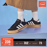 adidas DAILY 4.0复古百搭休闲帆布鞋男女阿迪达斯官方轻运动 黑色/白色/树脂黄（JI4354）   42