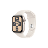 Apple/苹果 Watch SE 智能手表GPS款44毫米星光色铝金属表壳星光色运动型表带S/M MXFE3CH/B