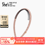 She's茜子发饰轻简百搭带齿防滑压发头箍时尚气质发箍生日礼物送女友