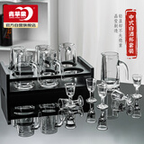 青苹果加厚白酒杯二两杯分酒器套装 一口杯品鉴小酒杯 烈酒杯带把分酒壶