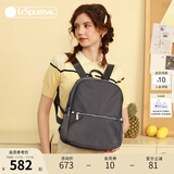 LeSportsac乐播诗新款包包女包时尚通勤电脑背包双肩包书包 冷灰色