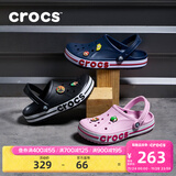 卡骆驰（CROCS）洞洞鞋贝雅卡骆班轻便耐磨一脚蹬休闲鞋|205089 黑色/白色-066 39 (240mm)