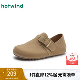 热风（Hotwind）【商场同款】女鞋通勤勃肯拖鞋2025年新款秋冬加绒百搭慵懒穆勒鞋 09灰色(全包两穿款)H15W25106 38