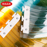 八千城定制门帘秋冬防风保暖夏季空调隔热防蚊透明软胶PVC塑料挂帘挡风 白色条纹防粘2.2毫米厚（定制）