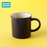 NITORI宜得利家居 陶瓷简约马克杯办公室喝水杯茶杯 马克杯JML018 300ML 深蓝