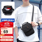 高尔夫（GOLF）单肩包男士休闲斜挎包男女帆布多隔层手机包防泼水迷你运动挂包