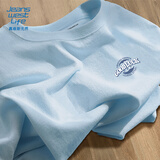 JEANSWEST LIFE真维斯短袖T恤男士纯棉透气夏季男女款半袖体恤青少年宽松五分袖