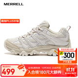 迈乐（Merrell）官方店男女款户外登山徒步鞋减震MOAB 3迈越者轻量防滑耐磨透气 J037522浅米白（女款） 37