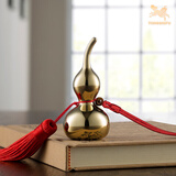 铜师傅 《好运铜葫芦》办公室 桌面 铜挂件  家居装饰工艺品