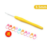 迈利达家用钩针缝纫工具套装手工编织毛线围巾单头钩针DIY材料毛衣勾针 3.5MM一支【送记号扣10枚】