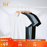361°短袖t恤男士春夏季速干衣翻领polo衫跑步健身运动服652524102D-1