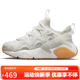耐克NIKE女子休闲鞋气垫HUARACHE秋款运动鞋DQ8031-101顶峰白35.5