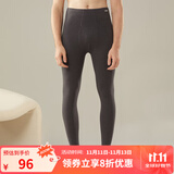 舒雅（Schiesser）男士秋裤精梳棉加绒棉毛裤薄绒柔软保暖裤E5/20731Y 深花灰 XL 【80-90公斤】