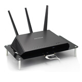 宝璋 路由散热器 网件R6900 R7000 R7800散热架 光猫 路由器 交换机散热风扇支持调速 单层黑色【调速版】