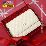 viney包包女包牛皮链条包轻奢百搭单肩斜挎包生日礼物高级感送女友老婆