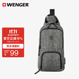 威戈（WENGER）瑞士军刀运动休闲斜挎包8L单肩包胸包防泼水腰包出差605029