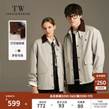 Teenie Weenie小熊男装简约外套2025秋冬季新款休闲复古时尚潮流夹克 乳白色 M