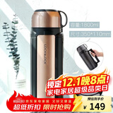 乐扣乐扣（LOCK&LOCK）保温壶304不锈钢保温保冷水壶户外露营旅行壶1.8L金色