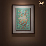 铜师傅 手工錾刻 铜雕画《康熙御笔福字》装饰画 背景画 壁画