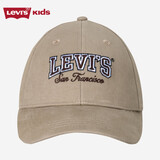 LEVI'S李维斯儿童棒球帽中性帽男女童鸭舌帽百搭遮阳帽 单宁棕 8/20