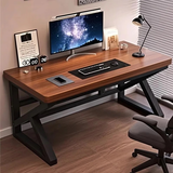 卓博电脑桌台式书桌学习桌子办公桌工作台电竞桌BZ28古典胡桃1.4m