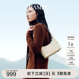 半坡饰族（bampo）金元包 头层牛皮HOBO包小包2025新款质感软皮斜挎腋下包单肩包 茯苓白112