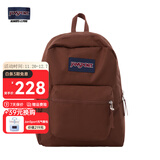 JANSPORT杰斯伯书包轻便双肩包男女旅行包简约背包电脑包学生校园 47LWGM4棕色/黑巧-带侧边袋