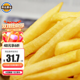 凯达薯业3/8裹粉粗薯劲脆冷冻薯条半成品4斤/袋空气炸锅油炸食品方便速食