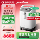 鱼跃(yuwell)8L升新国标医用大流量带雾化中重度缺氧制氧机8F-8W